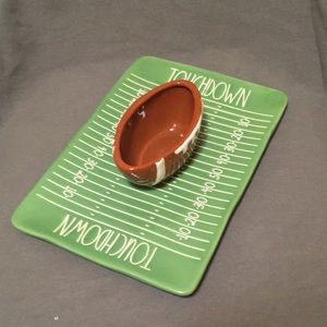 Rae Dunn touchdown football dip tray
